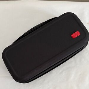 Onn. Hard Shell Carrying Case for the Nintendo Switch or Switch OLED New black